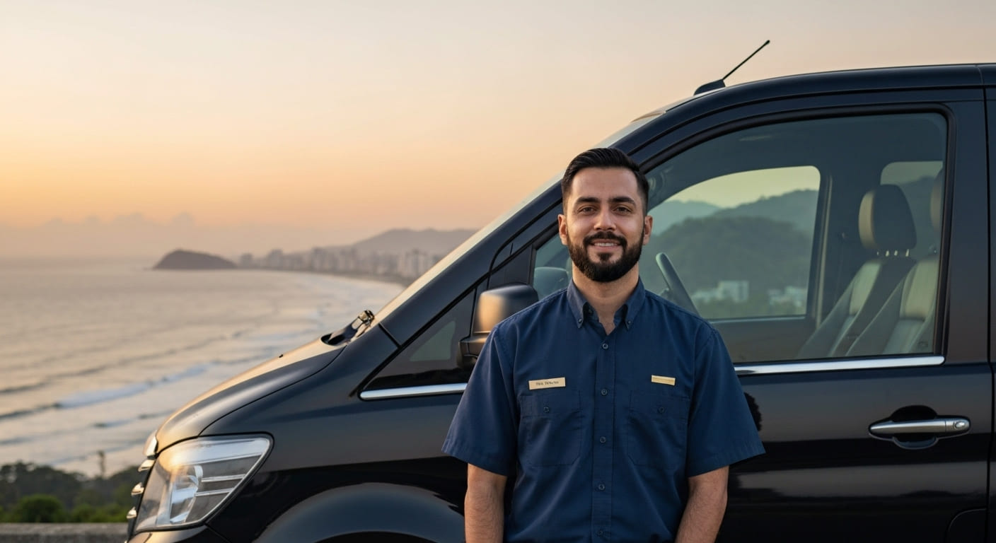 Multiservice Transport FC vehicle on a scenic route in Panama